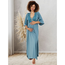 Kit Robe Longo e Camisola Longa Amamentação Luxo Maternidade – Conforto e Elegância | Cuidado & Colo