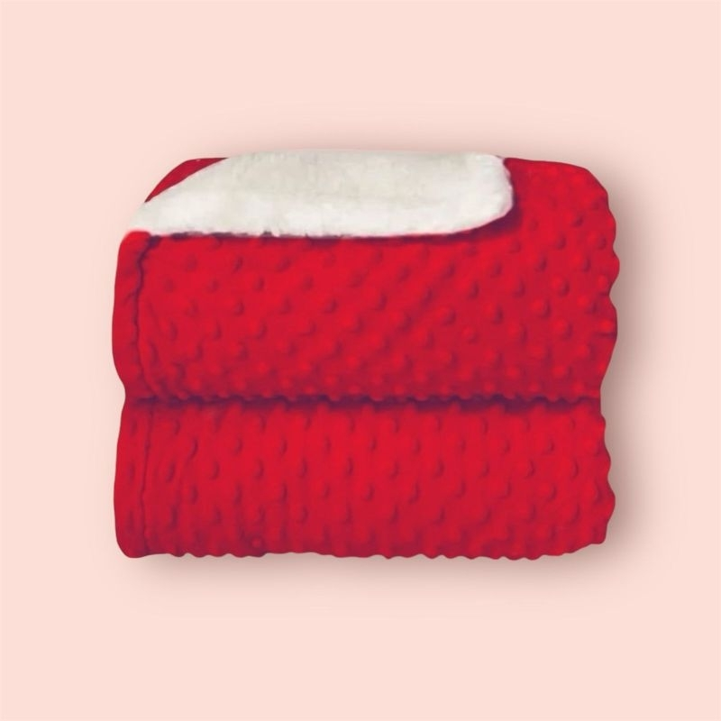 Cobertor Luxo Para Bebê Dupla Face Soft Bolha Com Sherpa