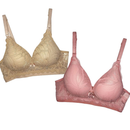 Kit 2 Sutiãs de Amamentação Maternidade com Bojo e Renda – Conforto e Praticidade no Pós-Parto | Cuidado & Colo