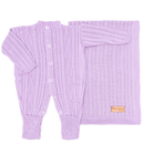 Saída Maternidade Tricô Recém-Nascido e Manta  | Cuidado & Colo