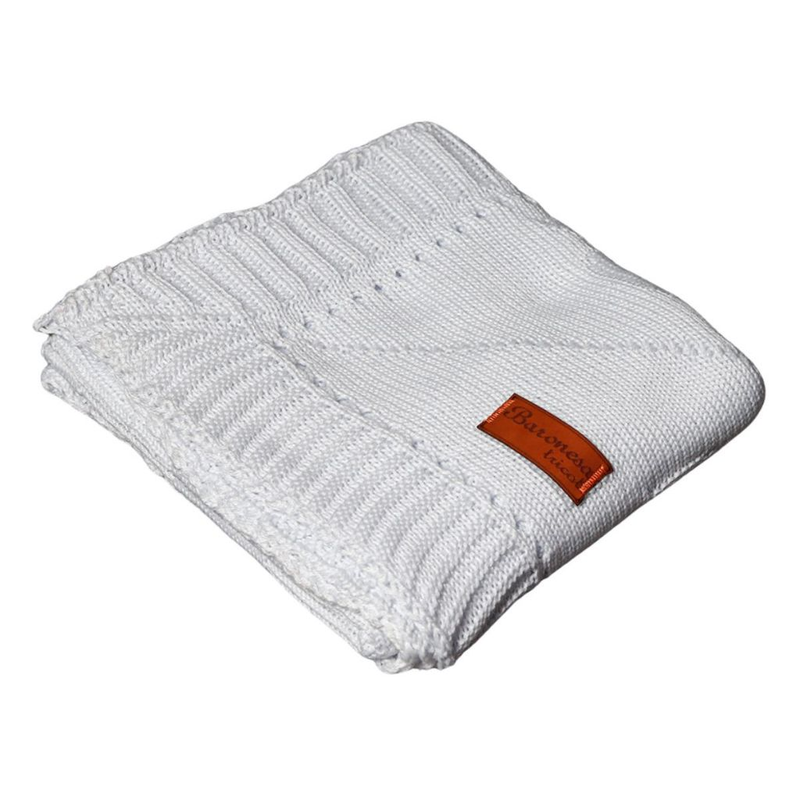 Mantinha de Bebê em Tricô para Saída Maternidade – Macia, Charmosa e Aconchegante | Cuidado & Colo