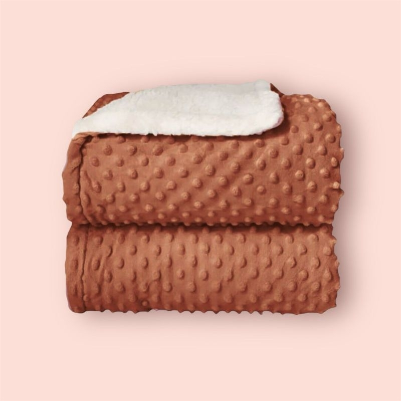 Cobertor Luxo Para Bebê Dupla Face Soft Bolha com Sherpa – Conforto e Aconchego Premium | Cuidado & Colo