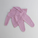 Conjunto saída maternidade Vestido Bordado em Pérolas Menina Bebê Recém Nascido Calça Conjunto RN