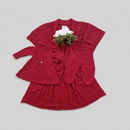 kit saída maternidade vestido laço pérola calça e manta recém nascido RN cobertor .