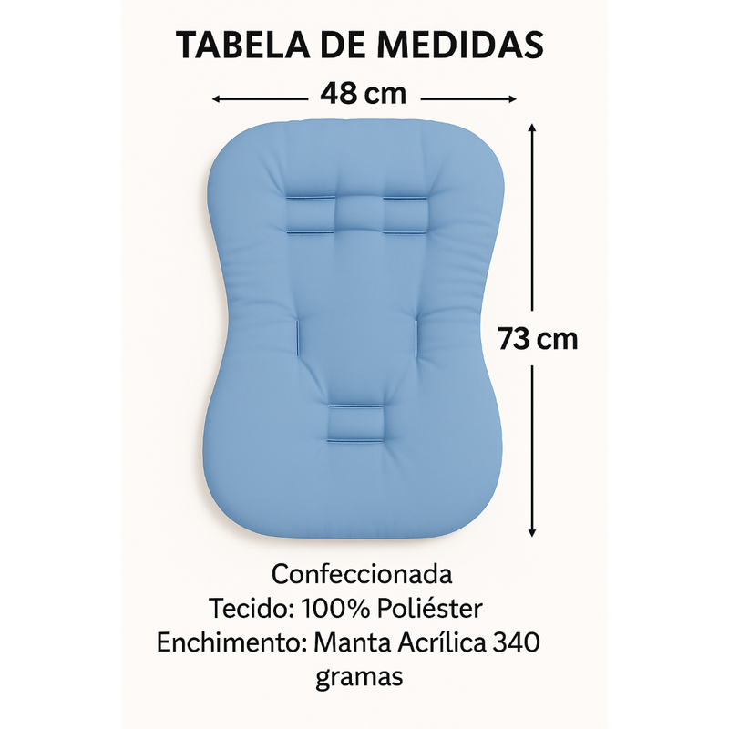 Capa De Carrinho Acolchoada Menina Menino Varias Cores