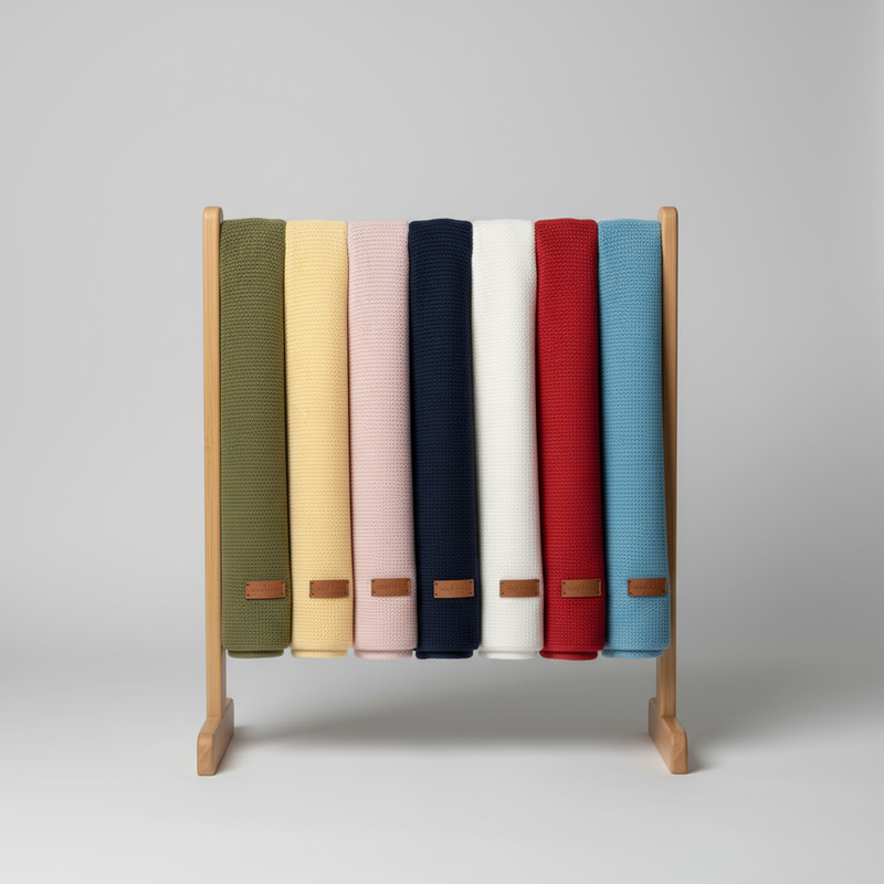 Mantinha de Bebê em Tricot Para Saída Maternidade Mantinha Crochê Bebe