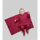 kit saída maternidade Vestido Bordado em Pérolas manta Menina Bebê Recém Nascido Calça Conjunto RN