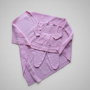 kit saída maternidade Vestido Bordado em Pérolas manta Menina Bebê Recém Nascido Calça Conjunto RN