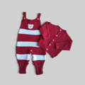 Macacão listrado ursinho casaquinho para bebes recém nascidos ao 3 meses para meninas e meninos.