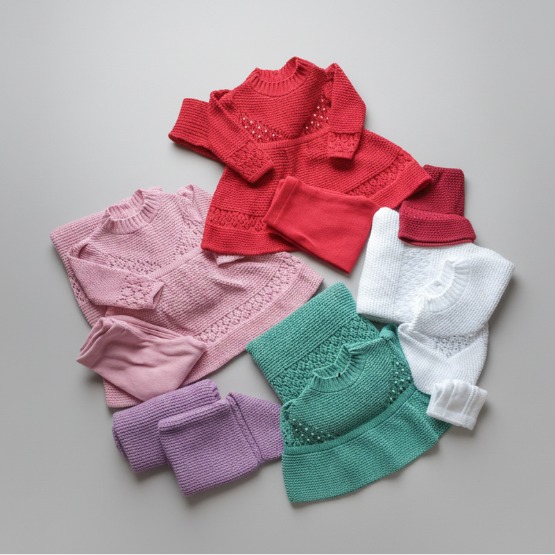 kit saída maternidade Vestido Bordado em Pérolas manta Menina Bebê Recém Nascido Calça Conjunto RN