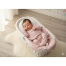 Kit Macacão + Manta Tricô Bolinhas RN – Saída Maternidade Luxo Menino e Menina | Cuidado & Colo