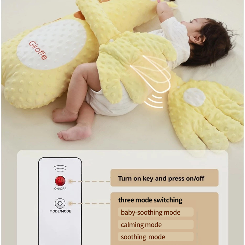 Travesseiro Reconfortante Fawn Infantil De Ajuda Para Dormir De Bebê Com Palma Automática Brinquedo Calm, Almofada,