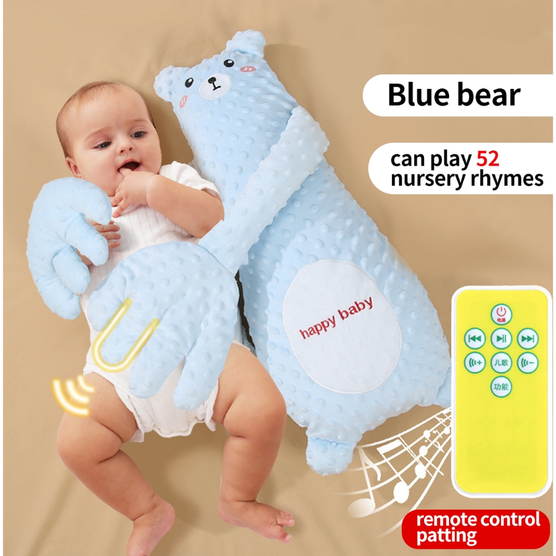 Travesseiro Reconfortante Fawn Infantil De Ajuda Para Dormir De Bebê Com Palma Automática Brinquedo Calm, Almofada,