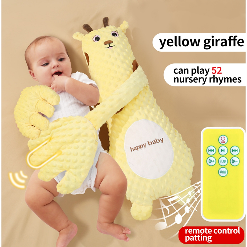 Travesseiro Reconfortante Fawn Infantil De Ajuda Para Dormir De Bebê Com Palma Automática Brinquedo Calm, Almofada,