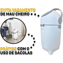 Lixo Lixeira 10 Litros Sistema Anti Odor Para Fraldas Bebe Resíduos Banheiro Cozinha Pet Babybê Agrantt