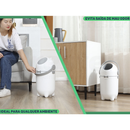 Lixo Lixeira 10 Litros Sistema Anti Odor Para Fraldas Bebe Resíduos Banheiro Cozinha Pet Babybê Agrantt